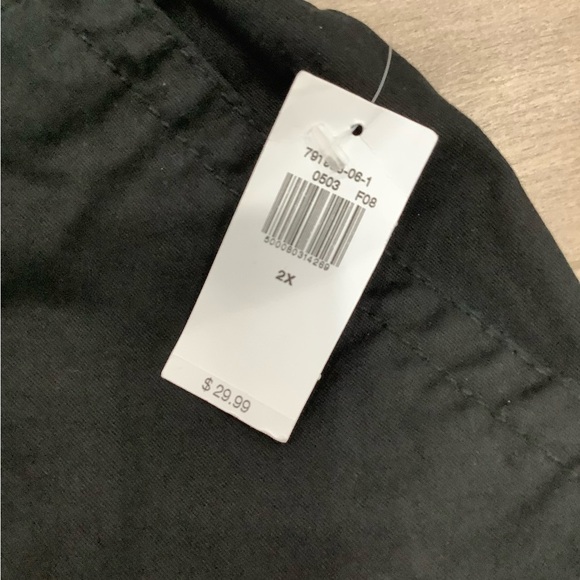 Women's Old Navy 2X 20 - 22 Shorts Chino Khakis Black Everyday Stretch NWT - Picture 5 of 9